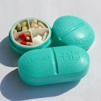 药盒 迷你旅行随身药盒 一周便携分药盒 药品收纳盒 药品药丸药片盒子 药品分装盒 塑料小药盒
