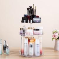桌面收纳盒化妆品口红化妆刷收纳架护肤品梳台旋转置物架收纳盒