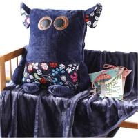 抱枕被子两用汽车空调被珊瑚绒毯子办公室午睡抱枕毯折叠靠枕垫被