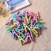 晾晒夹被子衣夹小号衣夹塑料衣夹子衣服防风被夹-60个紫色