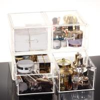 透明组合首饰盒抽屉式化妆品收纳盒珠宝项链饰品盒