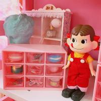 日韩桌面抽屉式九格收纳盒化妆品首饰归类收纳盒胶带储物整理盒