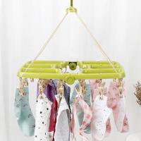 内衣架 宝宝儿童晾晒架 加厚衣架 多功能晾晒架-S-2844 紫色