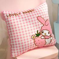 抱枕被 毛绒抱枕 靠垫被 沙靠背 汽车抱枕被子 两用靠背垫 办公室空调午休被 夏凉被 折叠盖毯