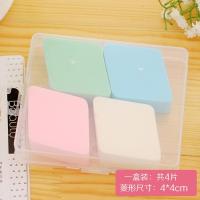 海绵粉扑干湿两用化妆粉扑带盒装化妆棉柔软细腻粉扑套装-菱形-5盒装