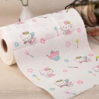 KT印花厨房用纸吸油纸吸水纸巾卷纸餐厅厨房办公室擦拭纸可水洗