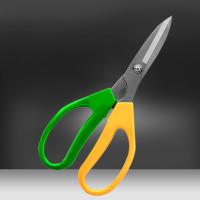 园艺修枝叶剪刀家用不锈钢剪刀花店修剪花卉园林方便实用剪刀-黄绿相间