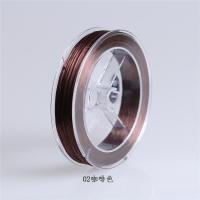 穿珠子用弹力线穿手链皮筋手串绳蜜蜡珠宝串珠绳手链绳水晶线-02咖啡色