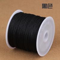 串珠线玉线编织线0.8毫米珠宝线手链线吊坠挂绳DIY穿绳线-72号玉线-黑色(45米)