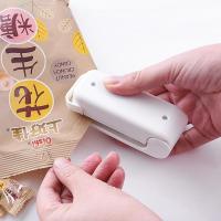 便携封口机小型家用塑料袋封口器零食手压式电热密封器-白色