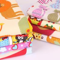 加厚棉布料老粗布卡通印花桌布窗帘抱枕面料沙布料-狮子部落1件=1米