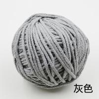 DIY编织绳八股彩色棉绳口袋抽绳裤绳棉线绳束口袋绳帽绳子-灰色10米