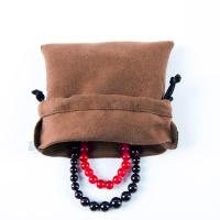 旅行饰品防尘袋珠宝首饰收纳袋人造麂皮文玩佛珠袋抽绳束口袋