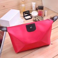 可爱糖果色化妆包多用途水饺形收纳包洗漱旅行包小号手拿包女包