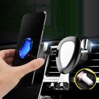 车载手机支架出风口车内卡扣式多功能支撑架-银色