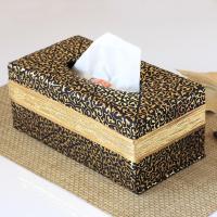 皮革纸巾盒家用多功能收纳盒桌面茶几抽纸盒黑金欧式整理储物盒