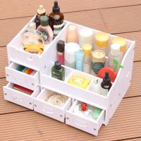 创意抽屉式储物盒桌面收纳盒梳妆台化妆品整理收纳盒大号置物架