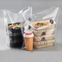 沙拉打包袋一次性外卖塑料袋寿司食品餐盒手提收纳袋