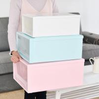 塑料透明收纳盒抽屉式收纳箱内裤文胸衣柜衣橱收纳盒可叠加整理盒