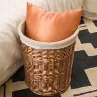 柳编收纳筐 脏衣篮藤编有盖大号衣服收纳篮筐 脏衣篮收纳箱子