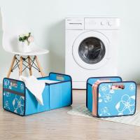 布艺收纳篮车载储物盒家用玩具储物整理篮办公文具收纳箱书籍书本箱