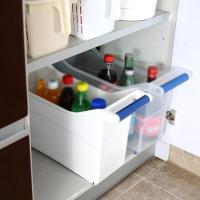 收纳盒收纳箱塑料整理箱厨房置物架厨房塑料带把带轮收纳盒收纳箱