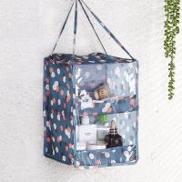 牛津布立体收纳袋透明宿舍布艺储物袋洗手间墙面多层挂袋