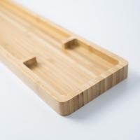 实木桌面收纳盒长方形创意简约文具家用水杯多肉置物竹托盘