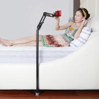 懒人手机支架直播看电视支撑架子-【白】-落地手机架