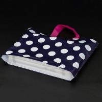 手提袋磨砂塑料袋化妆品收纳袋服装店包装袋子时尚波点礼品袋