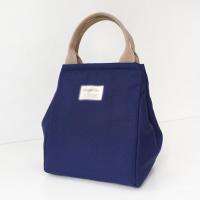 便当袋简约帆布保温包冷包收纳袋午餐包加厚手提饭盒袋手拎包