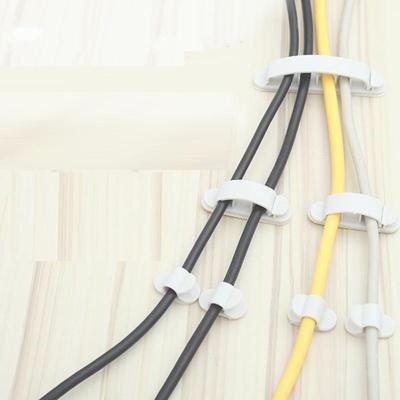 网线整理收纳线扣墙面线扣电线固定线夹理线器固线夹-07#插头理线器粉色(3个装)