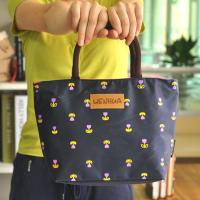便当包防水手提包饭盒袋女包碎花购物袋妈妈买菜包便携小拎包