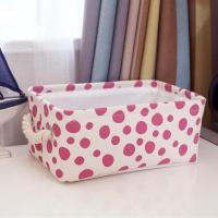 收纳篮家用百纳棉麻收纳储物箱内衣化妆品收纳盒布艺衣物整理箱