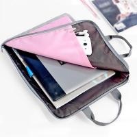 手提文件袋拉链帆布包学习办公大容量A4档案袋学生试卷资料收纳袋