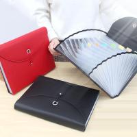 皮革收纳包文件资料夹风琴包分类文件袋男女多功能公文包袋整理包