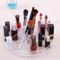 化妆品收纳盒创意透明旋转式储物架家用桌面亚克力口红化妆刷收纳架