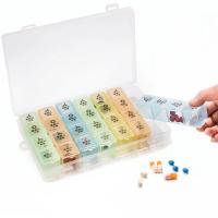 小药盒一周星期药盒21格家庭旅行用药盒28格便携分药盒储存收纳盒