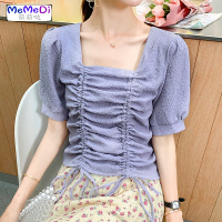 短袖T恤女装夏装2020年新款抽绳上服欧洲站洋气小衫时尚潮