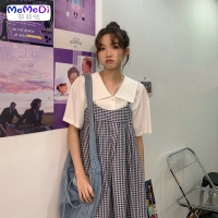 2020夏季新款文艺复古格吊带裙宽松减龄洋气中长款初恋系连裙