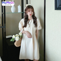 2020夏装新款法式小众网红气质泡泡袖初恋裙可盐可甜连裙女学生