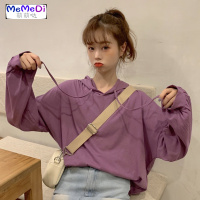 2020春季新款韩版宽松慵懒风超火cec上薄款连帽长袖卫女学生