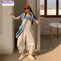 2020夏装新款韩版网红宽松百搭休闲背带裤女学生灯笼裤显瘦九分裤