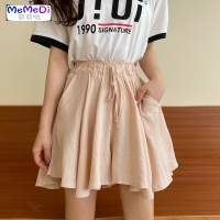 2020夏季新款学院风休闲短裤高腰显瘦宽松阔腿裙裤薄款A字热裤女