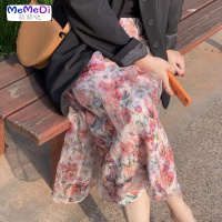 ins网红半身裙女2020夏装新款法式复古仙女裙高腰百搭碎中长裙