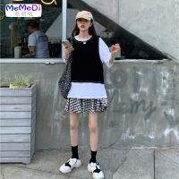 2020夏装新款韩版少女网红雏菊可甜可盐时尚套装个三件套女