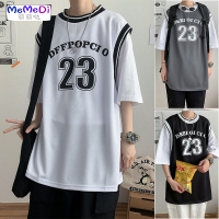 港风假两件短袖T恤男潮流百搭宽松服夏季网红篮球半袖体恤