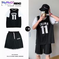 春夏季篮球运动套装韩版百搭宽松短袖T恤男士潮流短袖ins体恤