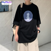 夏季2020新款潮流体恤百搭短袖T恤男士港风宽松ins半截袖上