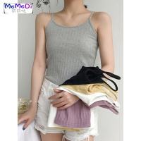  色竖纹无袖外穿吊带背心女00夏季新款韩版百搭弹力修身上潮